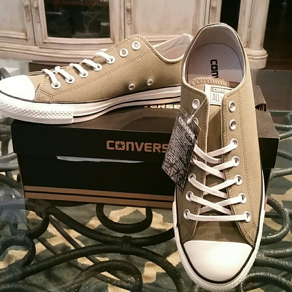 olive green converse mens